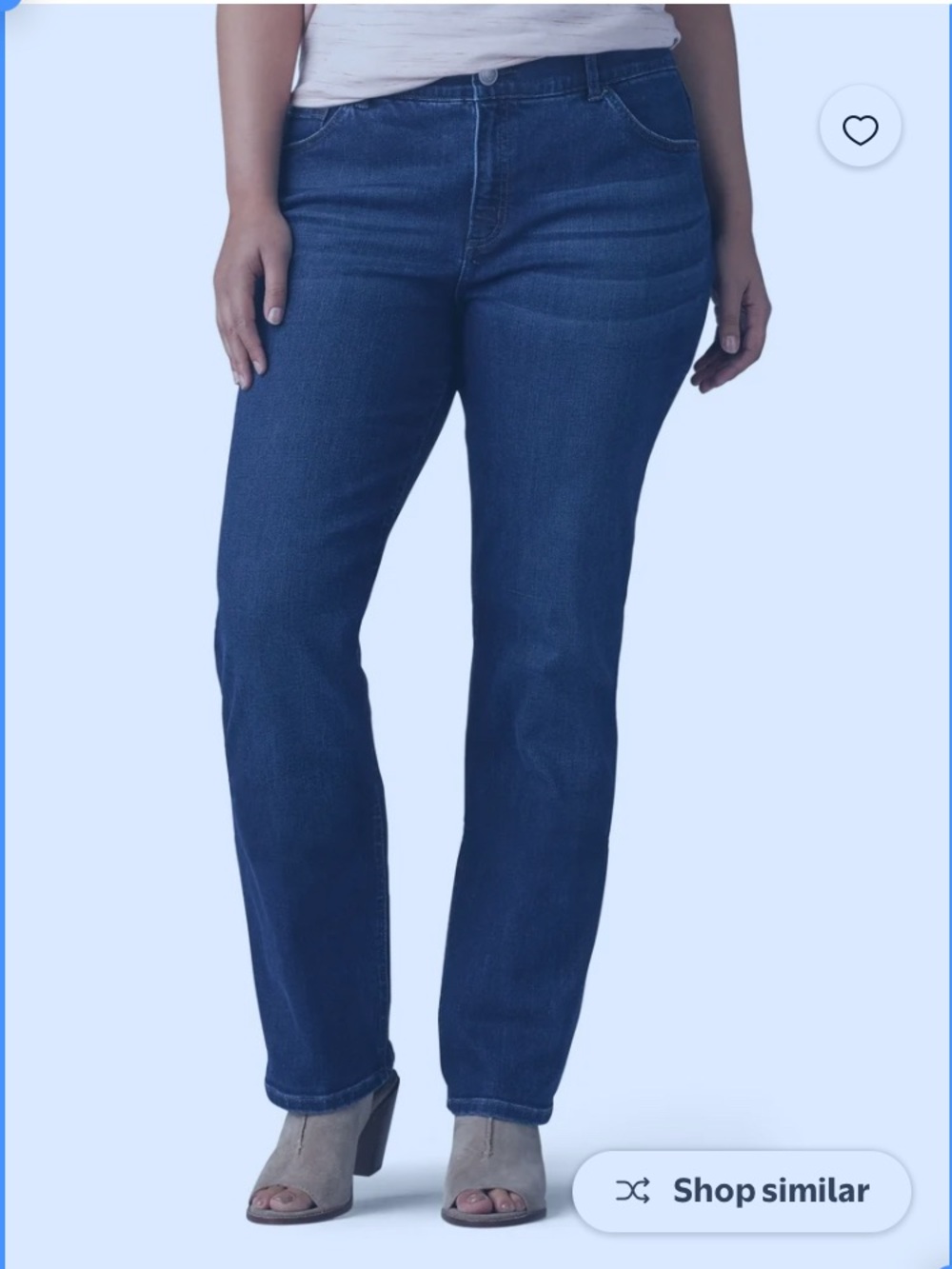 Lee Women’s Boot-Cut Jeans Flex Motion Mid Rise size 18W in Dark Blue